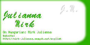 julianna mirk business card